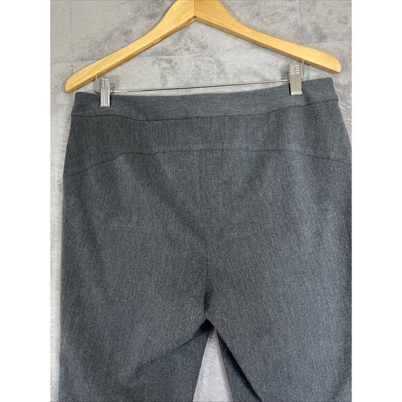Vince Camuto Pants Womens 10 Gray Slim Riding Style Ponte Ankle Trousers Career - Picture 6 of 10